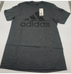 Camiseta - ADIDAS MEN'S Big & Tall Performance Athletic T-Shirt S GRAY/BLACK - Tamanho P