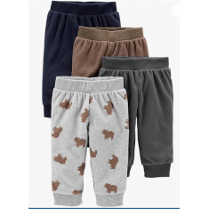 Kit Com 4 Calças Fleece Carter's - Tam: 12 meses Style B07961M7SD