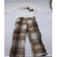Conjunto Infantil PatPat com gravata borboleta - Tamanho 12-18 Meses