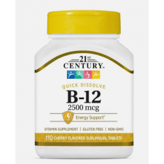 21st Century - Vitamina B 12 - 2500 mcg - Sublingual Tablets, 110 Count