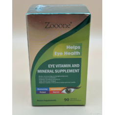 Zooone Eye Vitamin and Mineral Supplement 90 Tablets - Exp 11/01/27