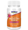 NOW Foods Supplements Vitamin D-3 10 - 120 Caps -  Exp 03/27