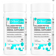 Collagen Peptides for Women Beauty Vitamin & Mineral Supplement - 60Tablets - Exp 11/26