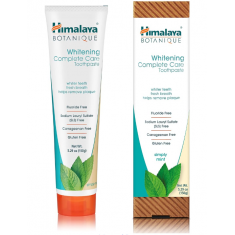 Himalaya Botanique Complete Care Whitening Toothpaste, Simply Mint, for a Clean Mouth, Whiter Teeth and Fresh Breath, 5.29 oz
