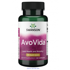 Swanson Avovida 100 Milligrams 60 Caps - Exp 03/26