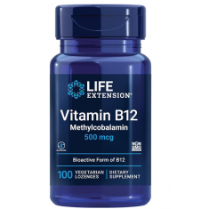 Life Extension Vitamin B12 Methylcobalamin 500mcg - 100 Caps - Exp 12/25