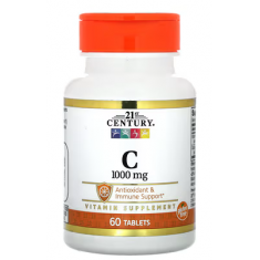 21st Century Vitamina C 1000 mg - 60 Caps - Exp 02/27