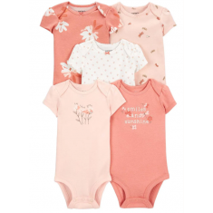 Body Infantil 5 Pecas - Carters - Tamanho 12 Meses