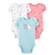 Body Infantil Carters - 3 Pecas - Tamanho NewBorn