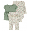 Conjunto Infantil Carters - 3 Pecas -  Tamanho 18 Meses