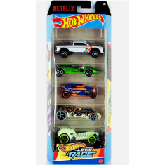 Kit Carrinho - Hot Wheels  - 5 Unidades - Edicao NETFLIX