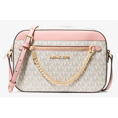 Michael Kors - Jet Set Large Logo Crossbody Bag - Powder Blush