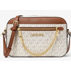Michael Kors - Jet Set Large Logo Crossbody Bag - Vanilla