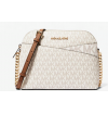 Michael Kors - Jet Set Travel Medium Logo Dome Crossbody Bag - Vanilla