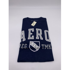 Aeropostale - Camiseta Navy Blue Logo - Size Medium