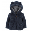 Carters - Boys Zip-Up Sherpa Cardigan Jacket - Tamanho 3 Meses