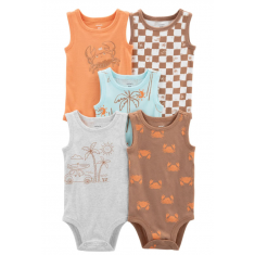 Carters - Kit 5 Body Infantil - Tamanho 3 Meses