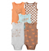 Carters - Kit 5 Body Infantil - Tamanho 3 Meses