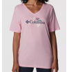 Columbia - Camiseta Rosa Feminino Gola V - Tamanho XL