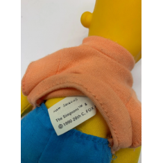 1990 BART SIMPSON - The Simpsons Soft Vinyl Doll + Pencil Cage