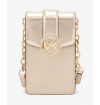 Michael Kors - Carmen Small Logo Smartphone Crossbody Bag - Gold
