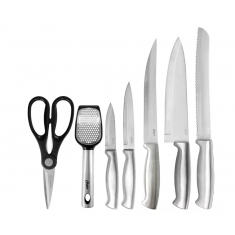 Oster - Baldwyn 12 Piece Stainless Steel and Nylon Kitchen Tool and Cutlery Set