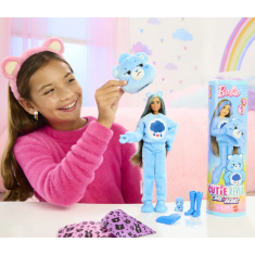 Mattel - Barbie Cutie Reveal Barbie x Care Bears Series, Grumpy Bear - Collectibles