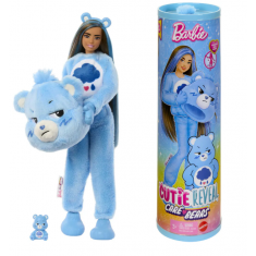 Mattel - Barbie Cutie Reveal Barbie x Care Bears Series, Grumpy Bear - Collectibles