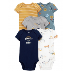 Carters - Kit 5 Body Infantil - Tamanho 3 Meses