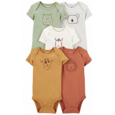 Carters - Kit 5 Body Infantil - Tamanho 6 Meses