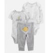 Carters - Kit 2 Body Manga Curta e 1 Calca - Tamanho 18 Meses