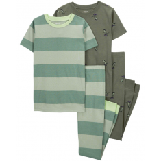 Carters - Kit 2 Pijamas Manga Curta e Calca Boy - Tamanho 4 Anos