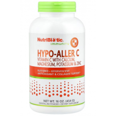 NutriBiotic Immunity - Hypo-Aller C, Vitamin C with Calcium, Magnesium, Potassium & Zinc - 454gm - Exp 07/2027