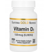 California Gold Nutrition - Vitamina D3 125 mcg - 90 Caps Softgel - Exp 04/2027