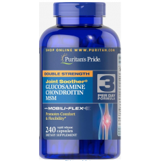 Puritan's Pride - Glucosamine Chondroitin MSM Capsules - Exp 07/2027