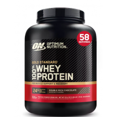 Optimum Nutrition - Gold Standard 100% Whey Protein Powder - Double Rich Chocolate - 58 Servings - 3.96lbs - Exp 08/2026