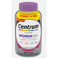 Centrum - Silver Women Multivitamin Tablet Age 50 - 275 Tablets - Exp 04/2026