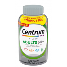 Centrum - Silver Adultas Multivitamin Tablet Age 50 - 325 Tablets - Exp 06/2026