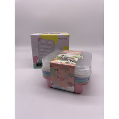 BENTO BOX - Kit com 4 - High Quality Plastic/Wheat Straw