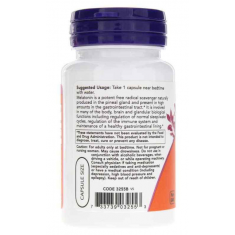 NOW Foods - Melatonin 3 Mg - 60 Caps - Exp 05/2028