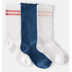 Carters - Pack 3 meias Girl - Tamanho 4-7 Anos