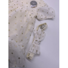 GAP Kids - Vestido Infantil com Tiara - Tamanho 6-12 Meses