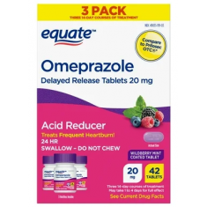 Equate - Pack 3 - Omeprazole - Exp 12/2026