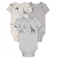 Carters - Conjunto 3 Pecas Body Sem Manga - 6-9 Meses