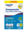 Equate - Pack 3 - Omeprazole Cool Mint Coated Tablet - Exp 09/2026