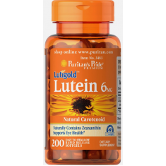 Puritan's Pride - Lutein 6mg - 200 softgels - EXP 11/27