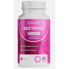 ROSABELLA - Beetroot Dietary Supplement - 1300mg - 60 capsules - Exp 04/27
