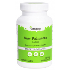 VITACOST - Saw Palmetto - 540mg - Supports Protate Health - 90 Capsules - Exp 10/26