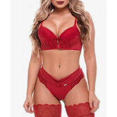 Conjunto Lingerie Ruby - Tamanhos Diversos - Ref 100278