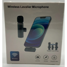Lavalier Microphone Wireless Audio Video Recording Mini Mic For Android/iPhone